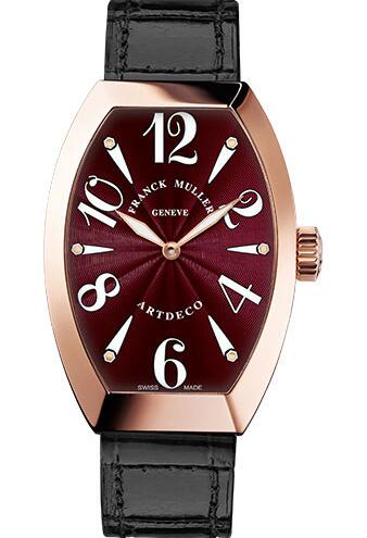 Best Franck Muller Art Deco 11002 S QZ 5N Bordeau Replica Watch